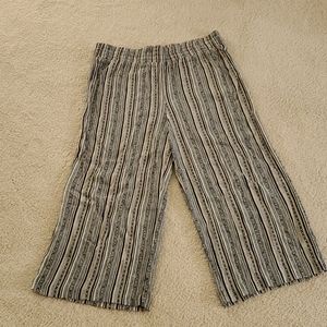 Womens elastic waist clam diggers